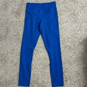 ZYIA Active Women's Side Pocket Athletic Leggings in Blue